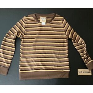 NWT Kids Sz 5 Brooklyn Boys Striped Crewneck Sweatshirt